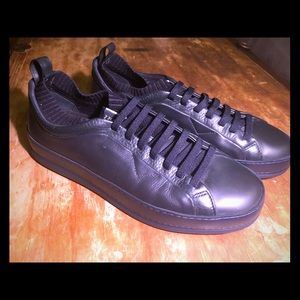 Z Zegna Techmerino Sneakers (Blue Leather)